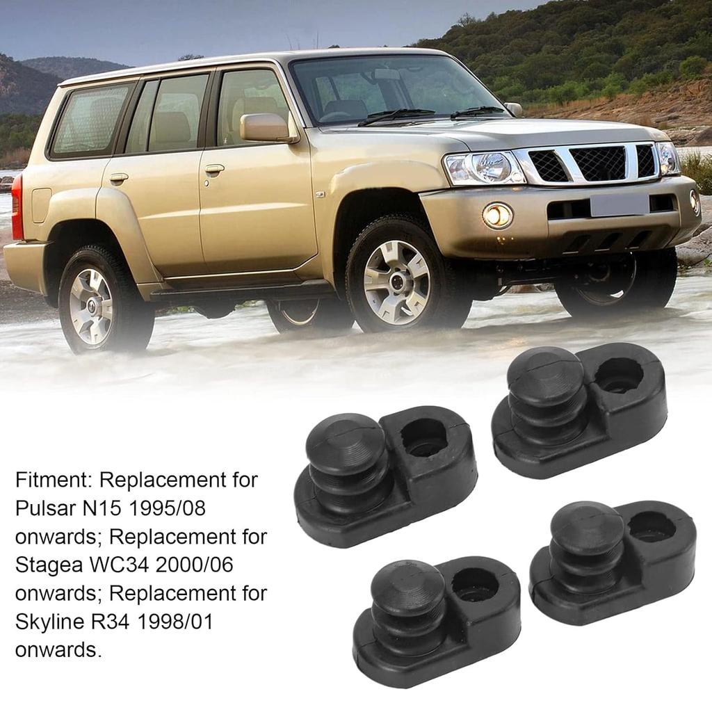 Aramox Door Switch Cap, 4pcs Car Door Switch Cover ABS 2536841L00 253685L300 253686P000 Replacement for Patrol Y60GQ Y61GU