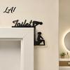 Bathroom Door Sign Funny Sign Thinking Room Metal Wall Art with Humorous Quotes Self-Adhesive Clever Decor Toilet for Restroom Rustproof
