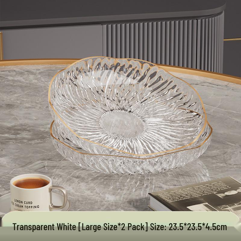 Elegant Flower-Shaped Plastic Fruit and Dessert Plate for Daily Use