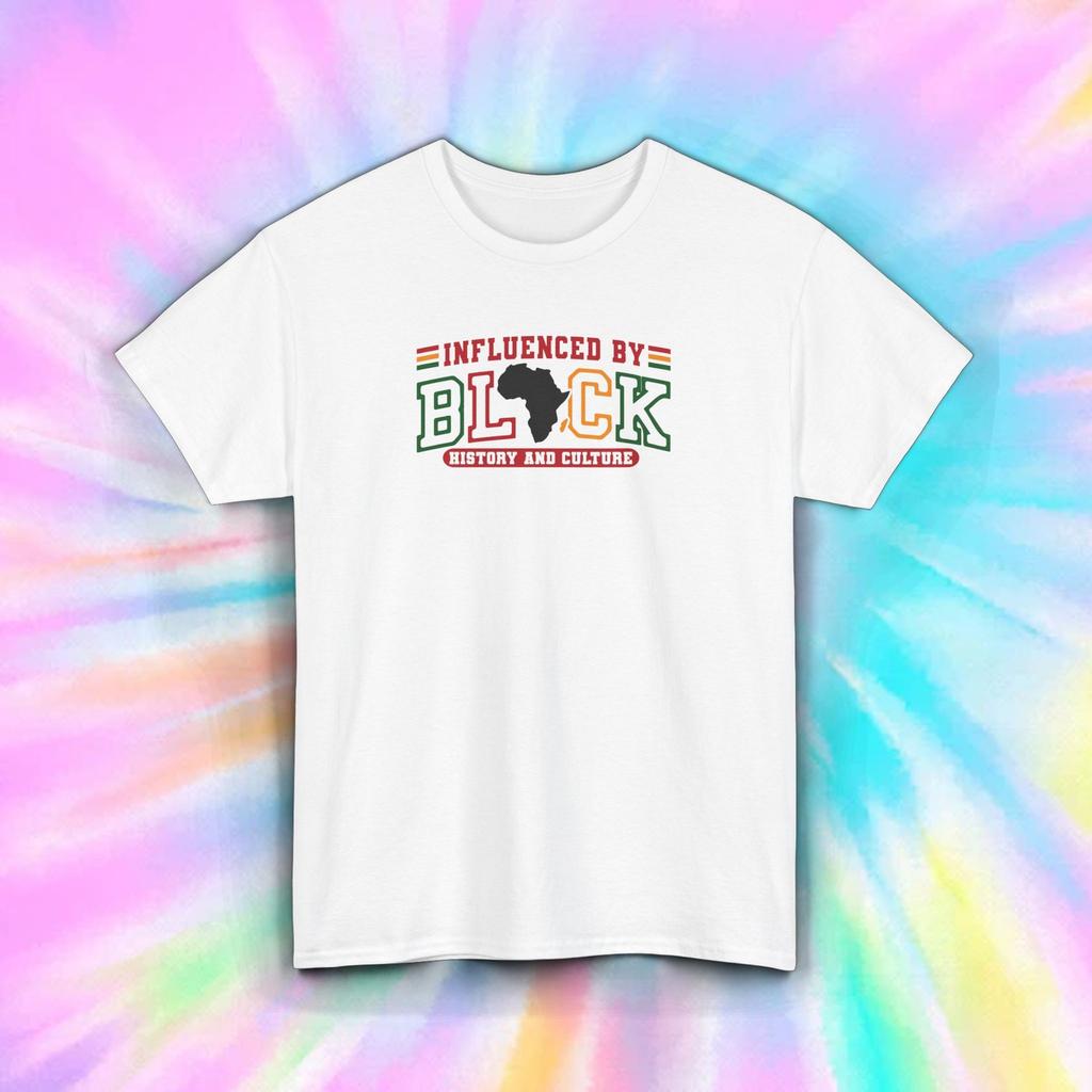 Influenced by Black History Tee, Unisex Cotton T-Shirt for History Lovers