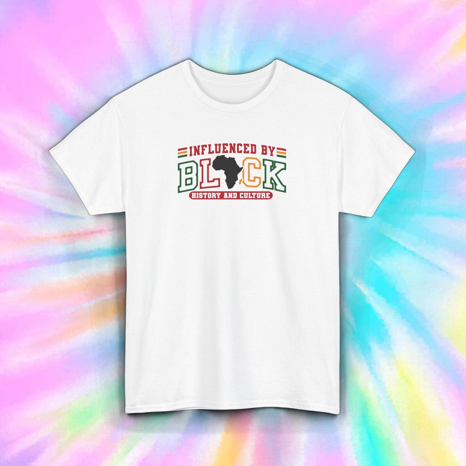 Influenced by Black History Tee, Unisex Cotton T-Shirt for History Lovers XXXL
