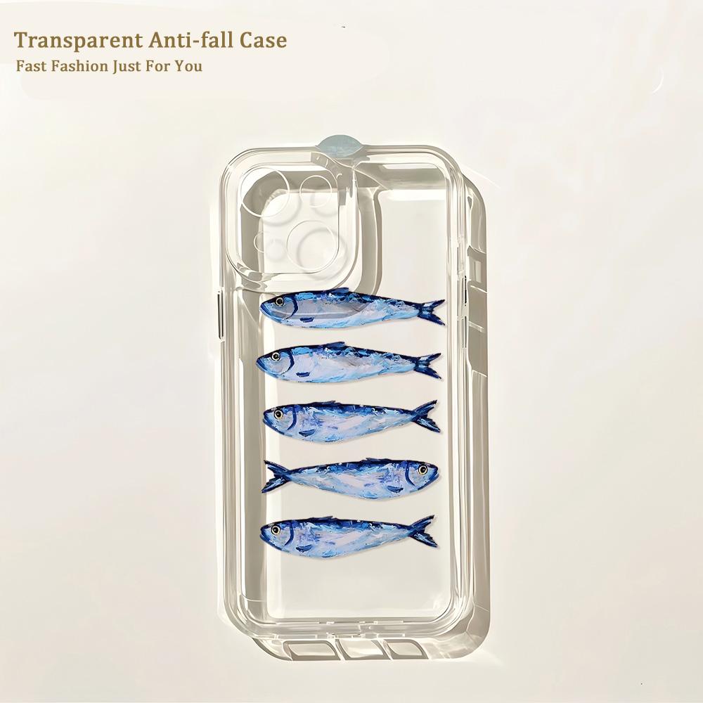 

Fish Sardines with Bracelet Phone Case for Samsung Galaxy A55 A35 A25 A15 A05s A54 A24 A14 A06 A13 A53 A33 A23 4G 5G Back Cover Samsung A02s 4G