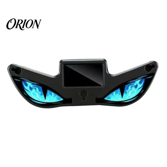 Wireless LED Car Light Solar Devil Eyes for Windshield, Magnetic Installation Window Warning Sign with Three Custom Display Smart Modes, Digital