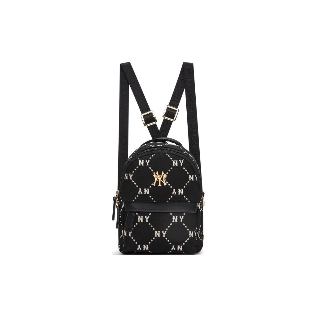 New MLB Polyester Backpack Women's Black 7ABKMD54N-50BKS