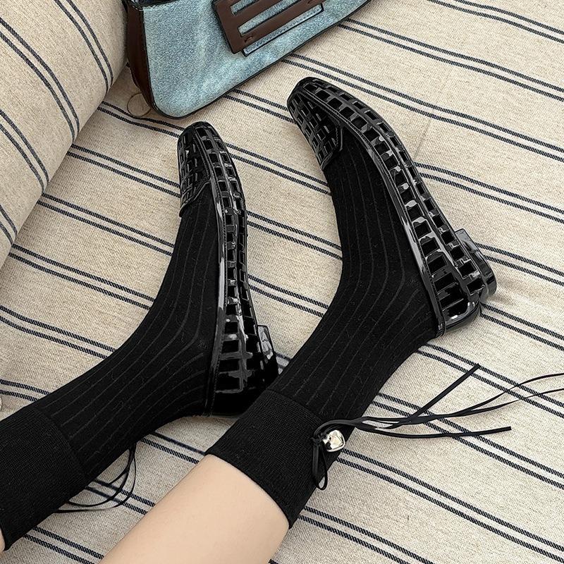 Women's Flat Bottom Sandals Korean Style Summer Beach Casual Slip-On Jelly Shoes All-Match for Diy Shoes Accessories
