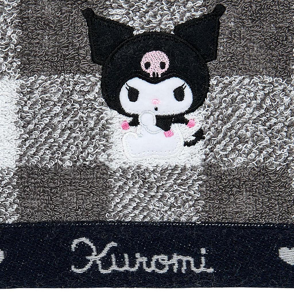 Sanrio Imabari Bath Kuromi Made in Gift Set Towel, design, 100% Cotton, Japan, (449628)