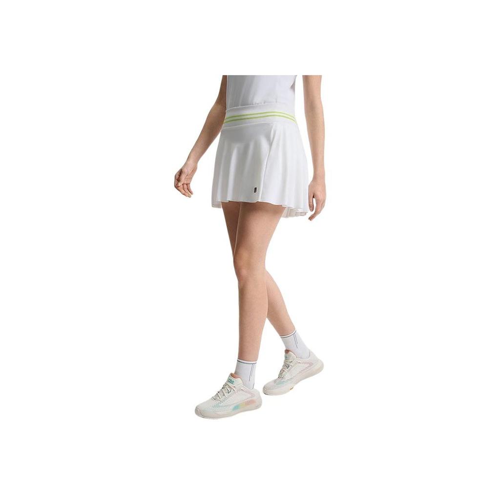 FILA Tennis 88 Athletics Minimalist Sports Skirt Pants Versatile Short Pleated Casual Skirt Women skirts Jade-White A11W523301F-WT