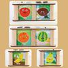 Montessori Color Shape Sorting Box Wooden Toys Color Shape Cognition Preschool Early Learning Educational Toys Gifts for Kids