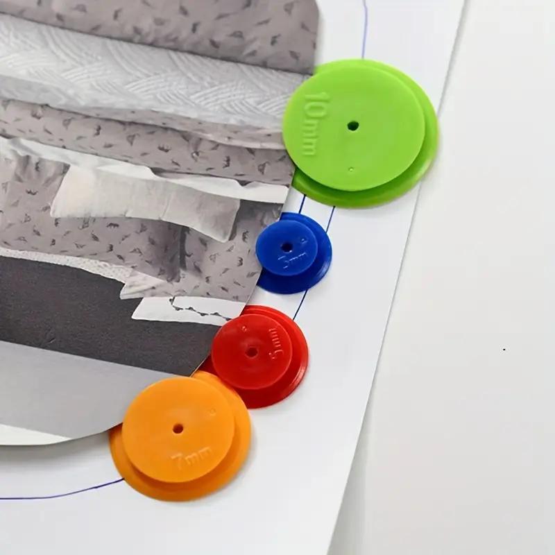 4PCS Sewing Scanning Wheel Roller Seam Wheel Sewing Patchwork Tool Line Wheel Tailoring Pattern Making Cloth Wheel