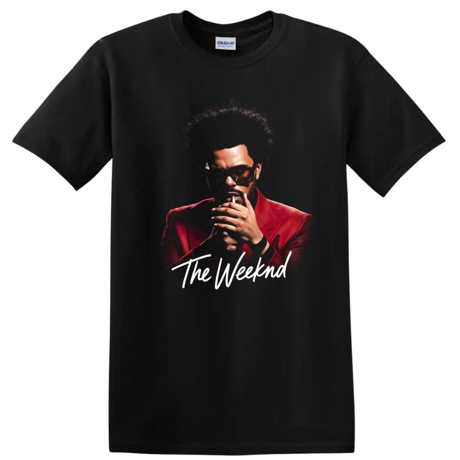 The Weeknd After Hours Digital Red Suit Pop Star Portrait T Shirt Graphic Tee