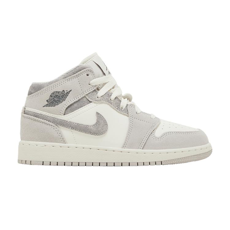 

Кроссовки Air Jordan 1 Mid SE GS Neutral Grey Sail Kids Smoke-Grey FQ8088-002 36.5
