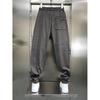 Spring and Summer Men's Flocking Sports Simple Fashion Versatile Outdoor Trend Loose Tied Feet Elastic Casual Pants Tide