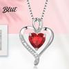 Dainty Necklace Heart Cubic Zirconia Love Pendant Birthday Trendy Jewelry