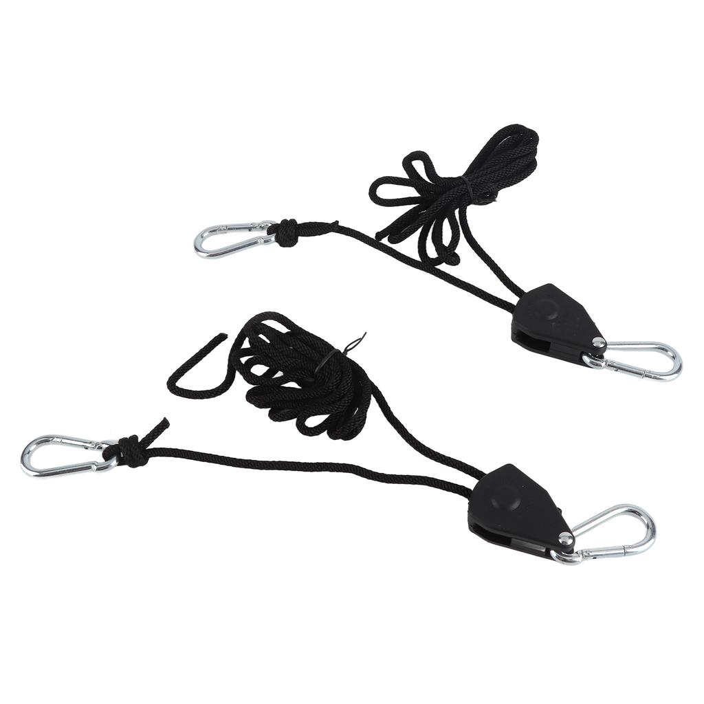 2Pcs Rope Hangers Strong Load Bearing Capacity Lightweight Portable Tent Adjustable Rope Buckle for Outdoor