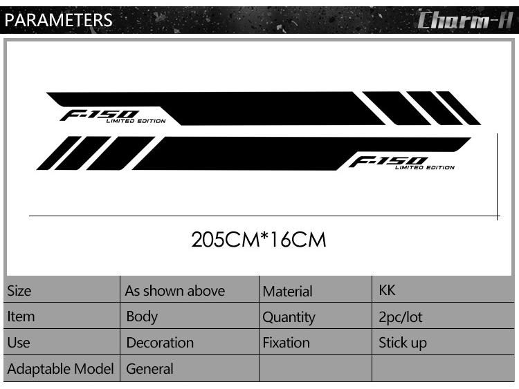 Autocolante Prag Lateral Ford F-150 Raptor - Folie Modificare Caroserie