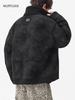 Mu Yuan Men's 2025 Winter Shearling Cotton Stand Collar Vintage Streetwear Jacket