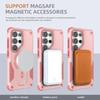 Magnetic Phone Case For Samsung S26 Ultra S25 Plus S24 A16 A16 A57 A37 Lens Protection invisable Bracket Wireless Charging Cover