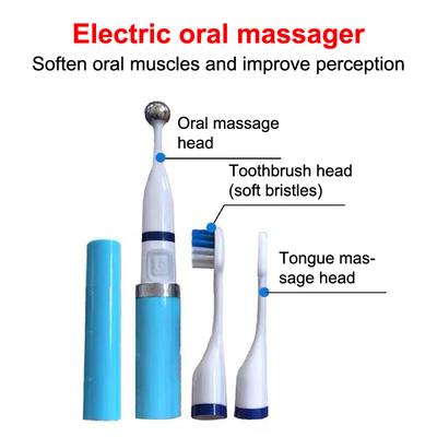 Appareil Électrique d'Entraînement et de Récupération des Muscles de la Langue Outils de Massage pour l'Entraînement des Muscles de la Langue et de la Bouche Têtes de Rechange pour Brosse à Dents