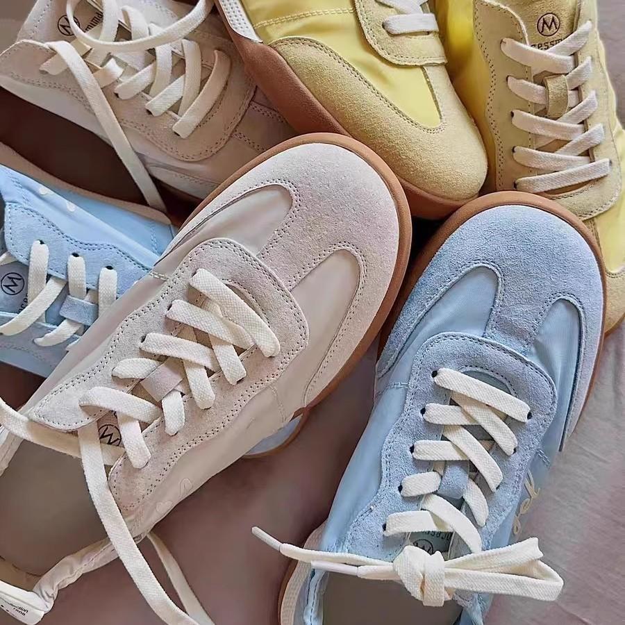 Ballett-Trainingsschuhe mit Leder-Innenhöhenerhöhung für Damen, Frühling und Sommer 2025, weiße Schuhe, Plateau, Forrest Gump Schuhe, leicht, atmungsaktiv