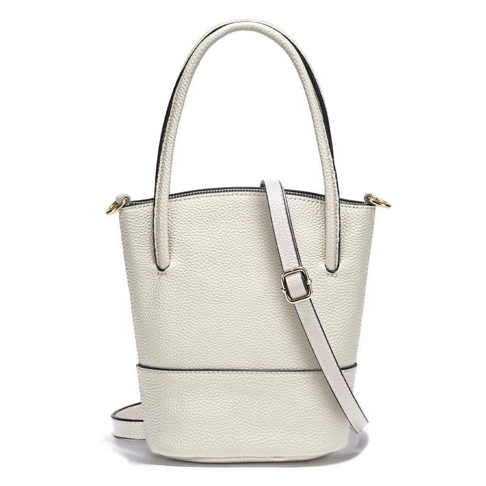 Zency Bolsa de Ombro Feminina de Verão Couro Macio Grande Capacidade Simples Pequena Bolsa Para Telefone