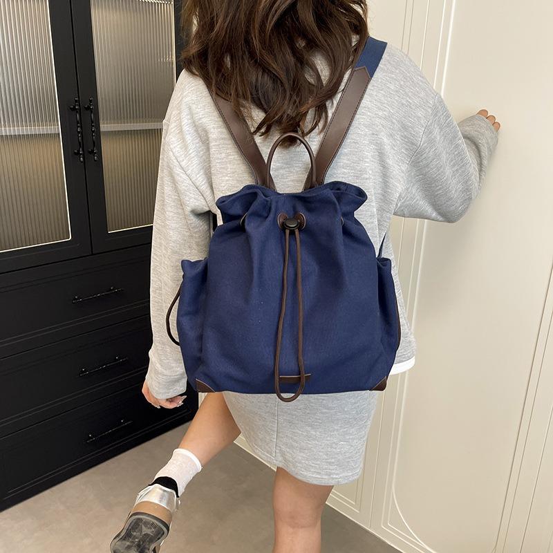 Casual Drawstring Backpack Backpack Women's Travel Backpack Fashion Small Backpack College Style Big Bag