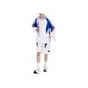 Li Ning Color Block Mid Rise Straight Loose Sports Shorts Men Shorts Off-White Shadow-Purple Blue AKSU165-2