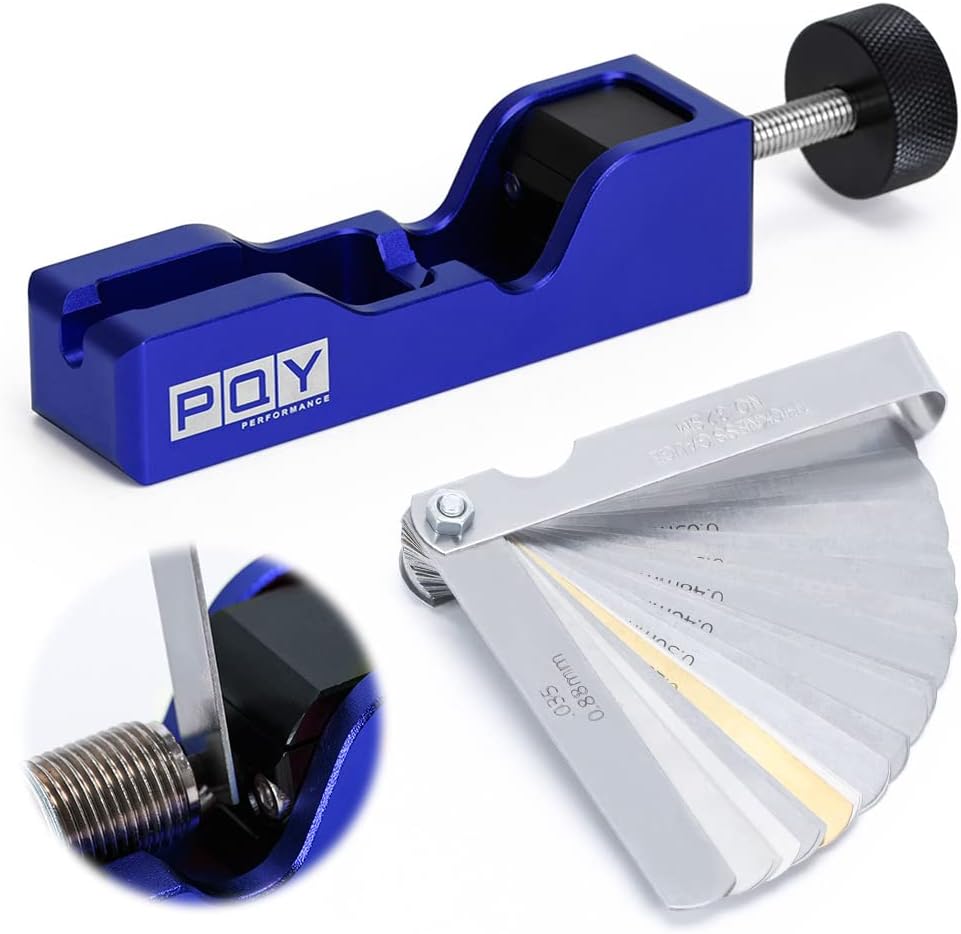 Tennplugggap Verktøy Elektrode komprimerer 10 mm 12 mm 14 mm 16 mm høy turbokraftsett med 32-blads feilmåler 0,04-0,88 mm