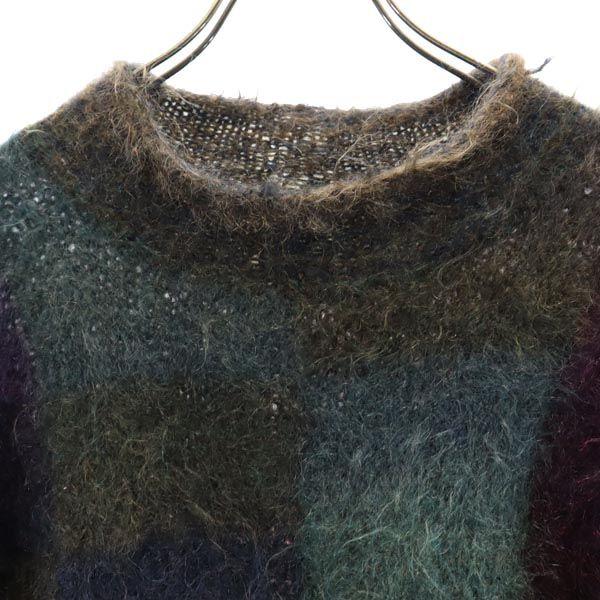 OLD Mohair Vintage Long sleeve sweater knit Women Used