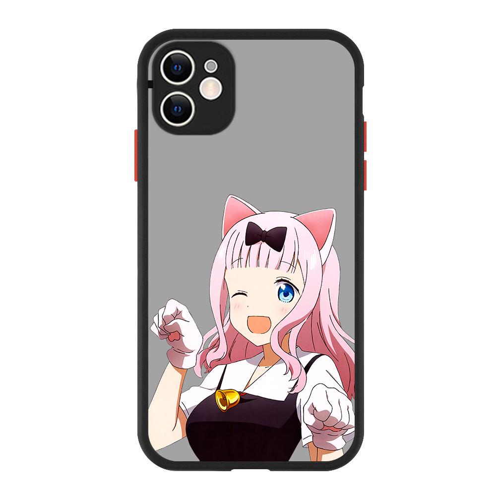 Liebe ist Krieg Anime Fujiwara Kaguya Luxus Mattes Handyhülle Für iPhone 13 14 12 11 Pro Max XR XS X 7 8 Plus Silikon Bumper Hülle
