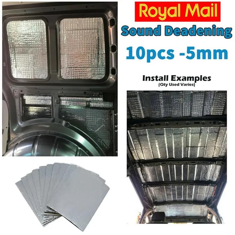 5/10 Sheets Car Sound Deadener Heat Insulation Mat for Auto Van Sound Proofing Deadening Insulation Mat Car Hood Noise Insulator
