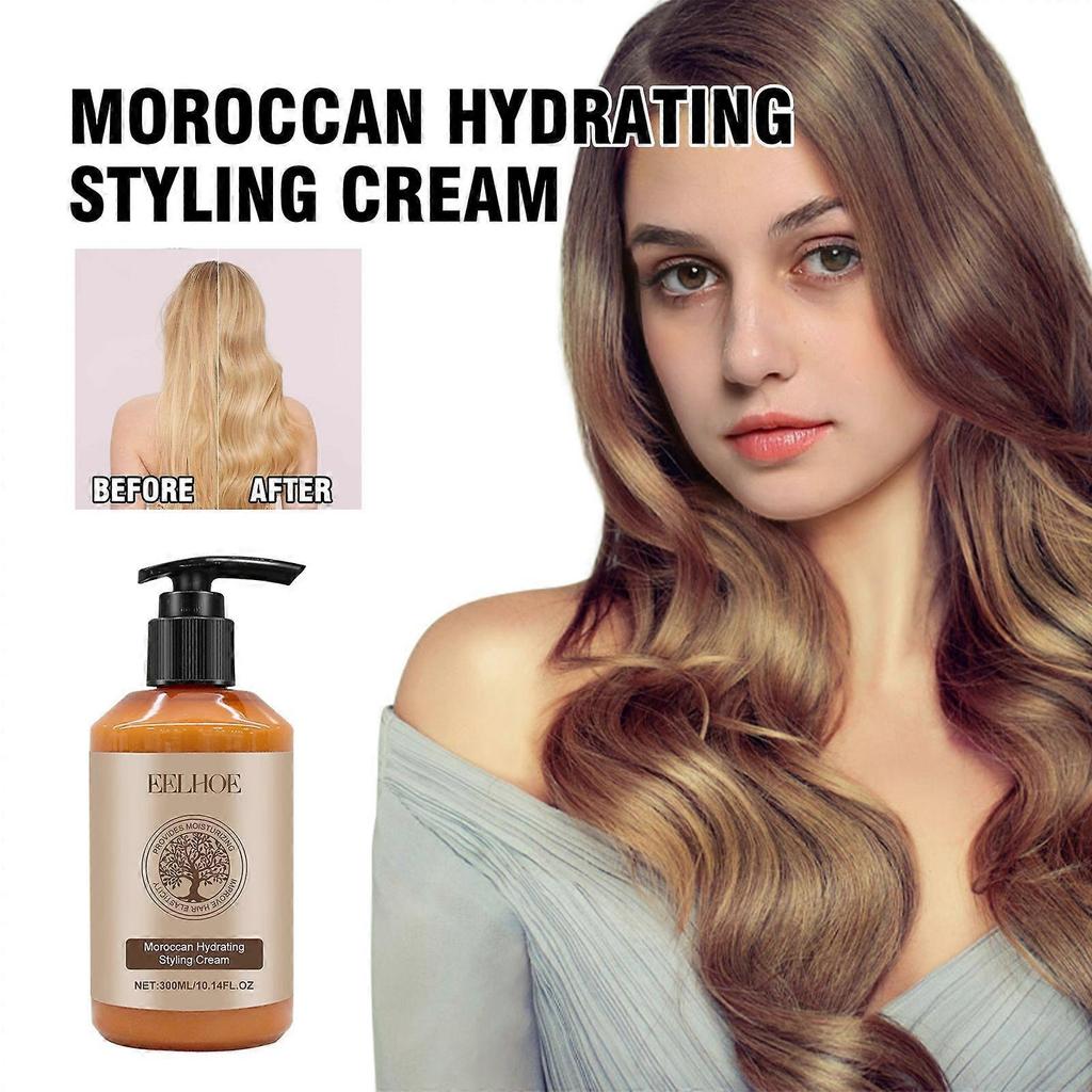 Moroccan Moisturizing Styling Cream creates shiny hair, moisturizing and smoothing short hair, making it fluffy and elastic