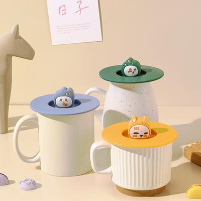 Coperchio per tazza in silicone per uso alimentare senza BPA, resistente al calore, antipolvere, riutilizzabile, flessibile, universale, per tazza da caffè
