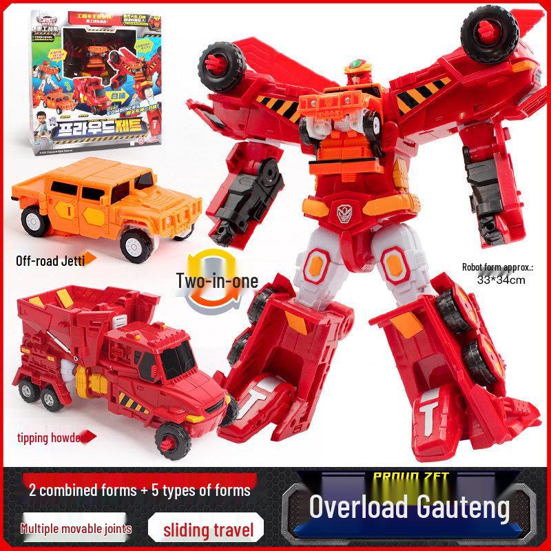 Kabo Car God: Rescue League Transformer Firefighting & Medical Robot Toy Set for Boys