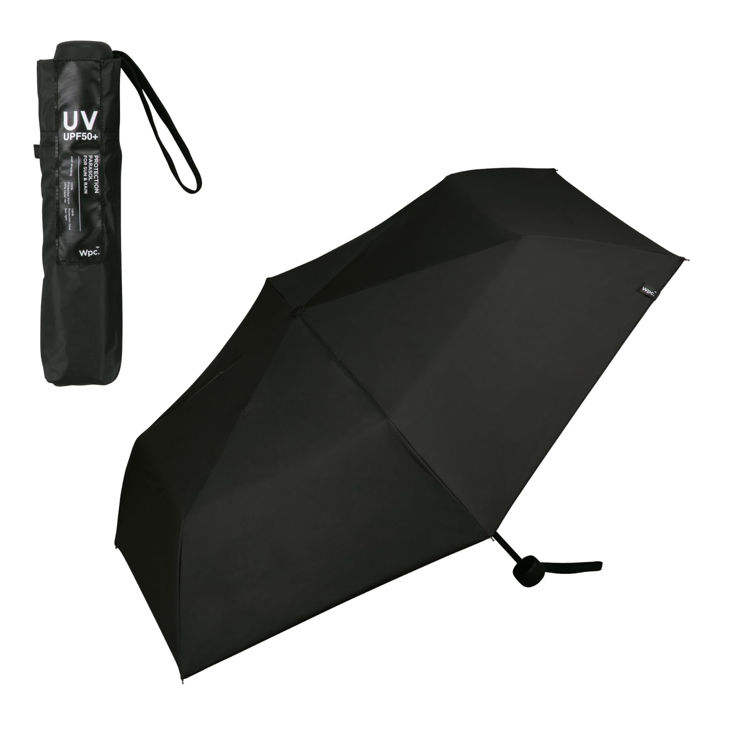 

Солнцезащитный Блэкаут Минимальный Базовый Черный Свет УФ Тепло Подходит для Солнца и Складной 55см Простой Дизайн для и Черный [2025] Wpc. Зонт, Солнечный зонт, (100% чёрный