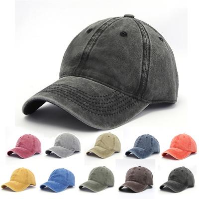 Baseball Cap Snapback Hat Spring Autumn Cap Pure Color Cowboy Water Washing Hats Hat Hip Hop Fitted Cap For Unisex Women Grinding