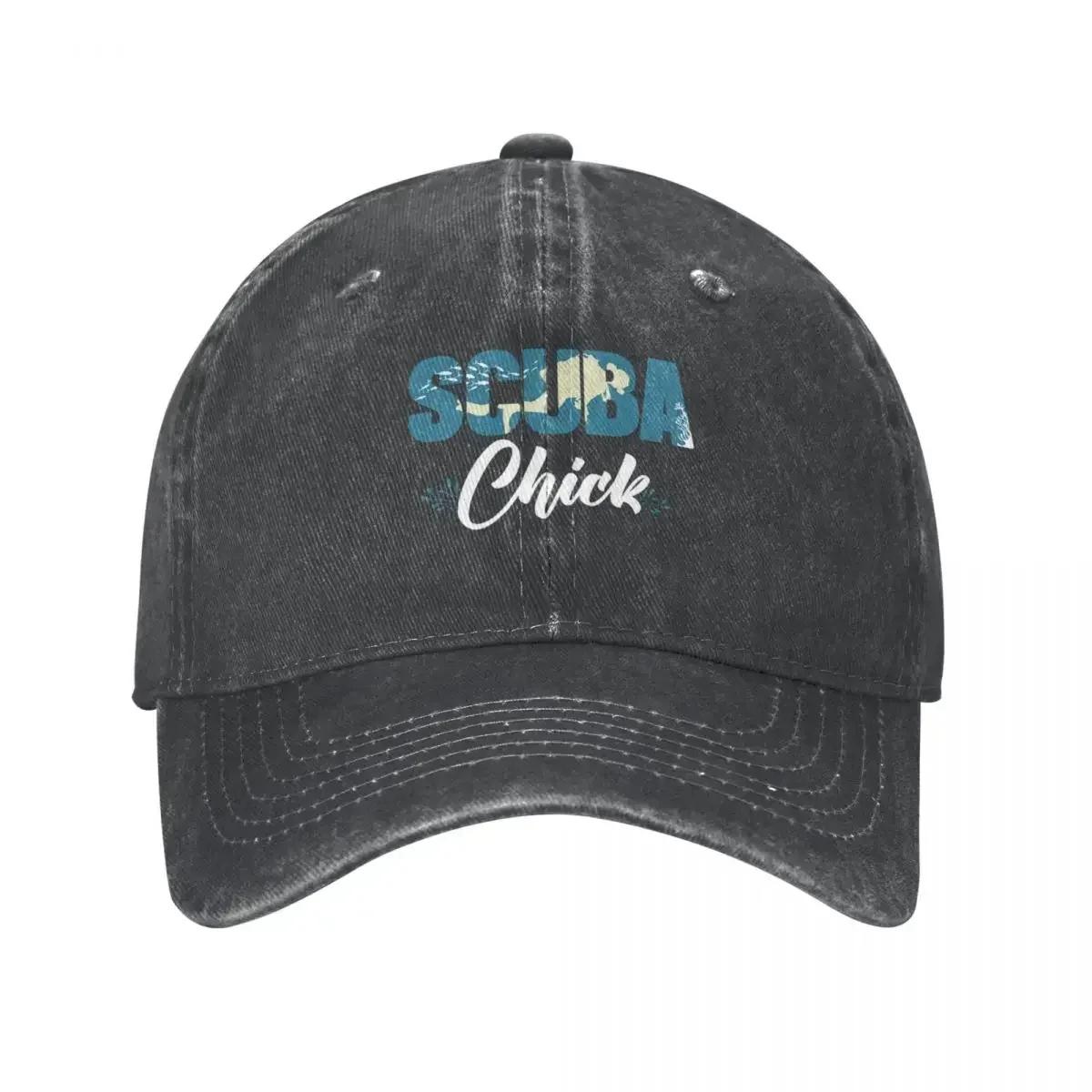 Scuba Dive Baseball Cap Vintage Distressed Denim Washed Ocean Diving Diver Sun Cap Unisex Style Outdoor Activities Hats Cap One Size