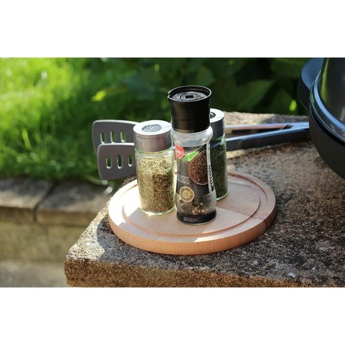 Efo Round Wooden Cutting Board - Round Serving Board Plate - Small Cutting Board — Size 20 Cm