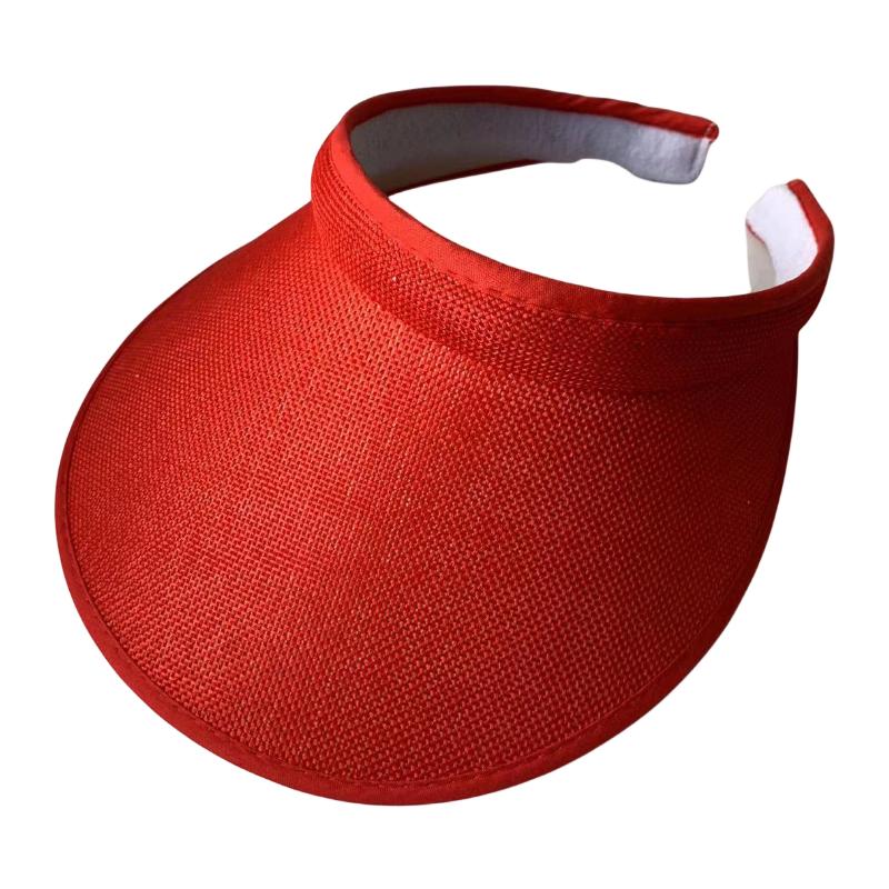 Clip On Womens Sun Visor Ladies Hat Cotton Clip On Sun Visor Tennis Golf Beach