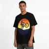 Vintage Mountain Bike Jump Print Outdoor Cycling Enthusiast Casual T-Shirt Pure Cotton T-shirt