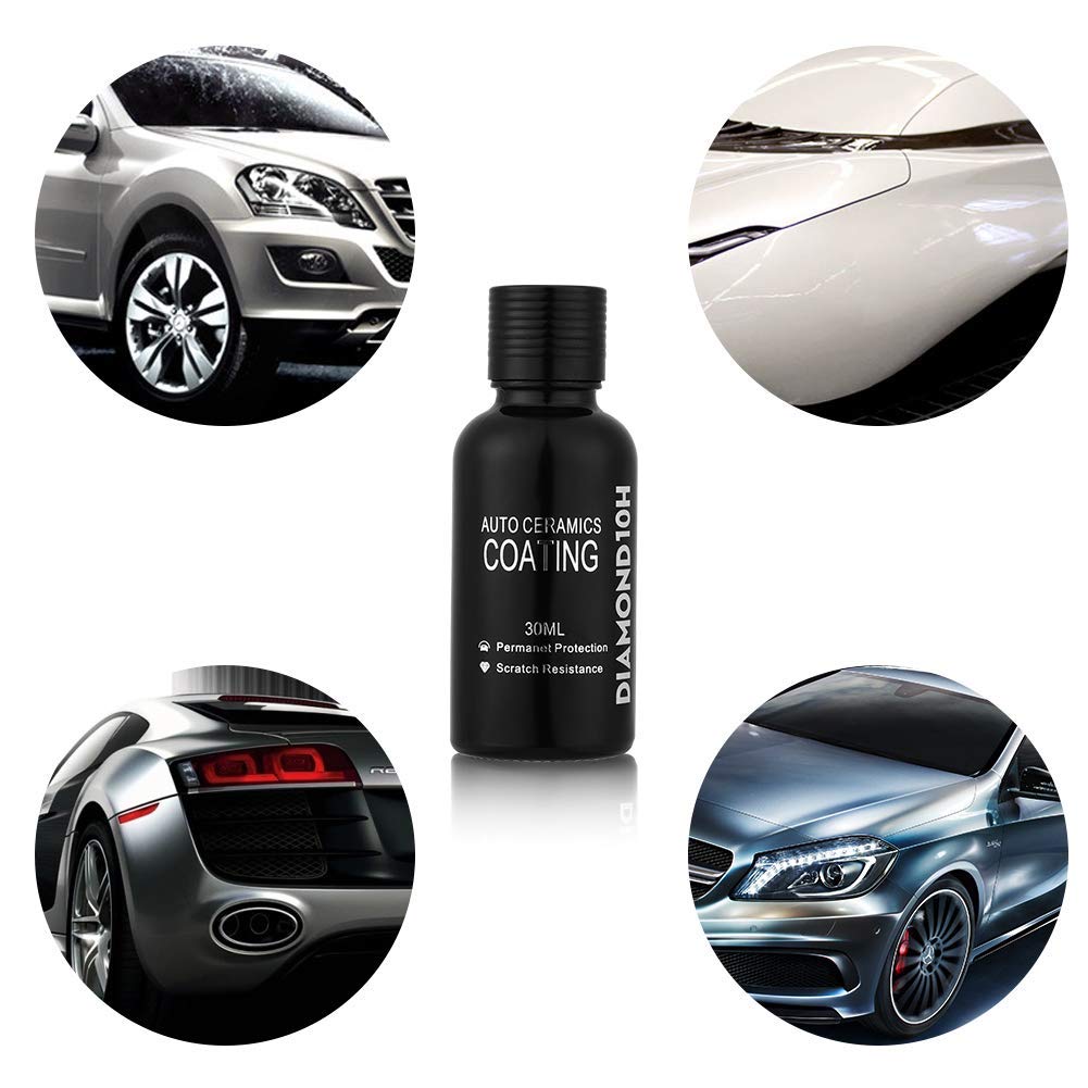 10H Ceramic , 2020 Upgrade Version Car Polish High Gloss Scratch Resistant Car Kit