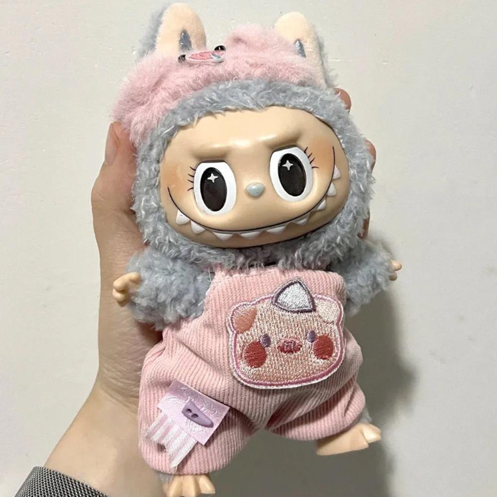 

1 set Strap Pants Labubu Time Doll Clothes Eye Patch Labubu Doll s Clothes Kids Girls Toys style 2