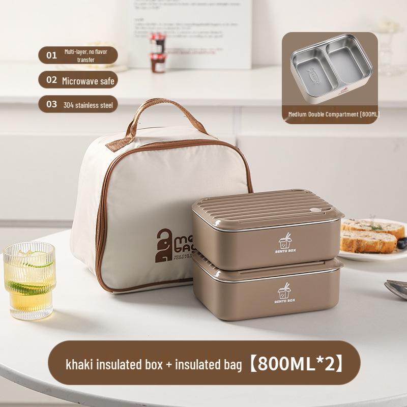 Large Capacity Microwaveable Stainless Steel Bento Lunch Box with Free Shipping