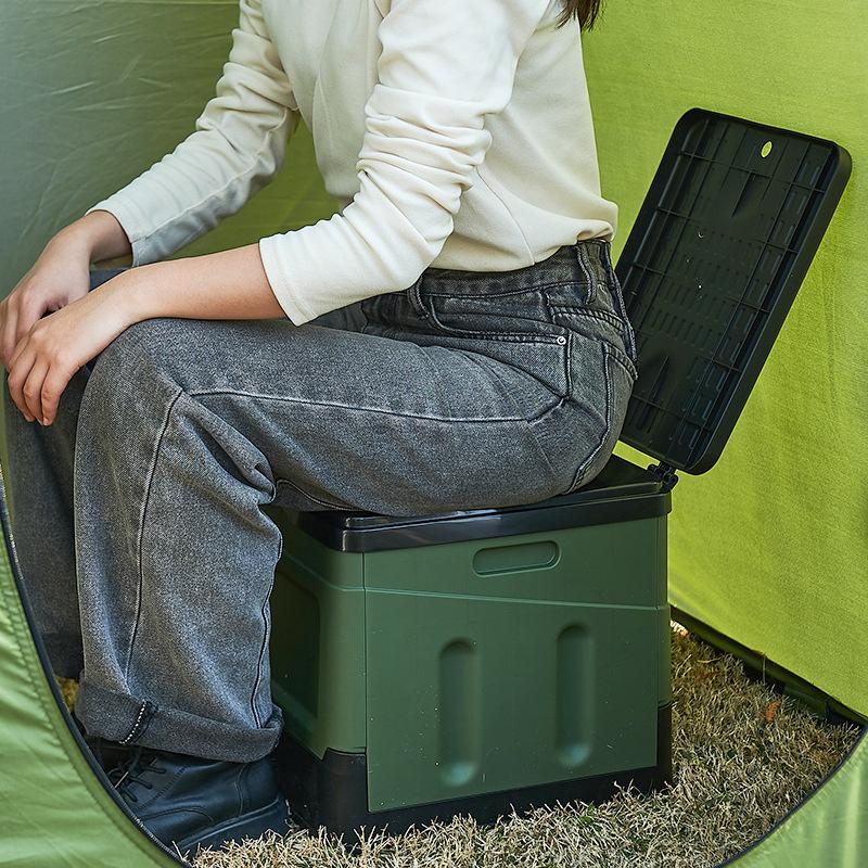 Portable Folding Toilet For Outdoor Camping Potty For Adults Kids Cover Design Seat Toilet Reusable Toilet For Picnic Car Travel