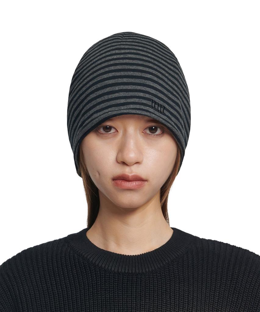Nomaenyueol Nm Stripe Beanie - Black