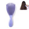 Anti-Static Detangling Brush Flexible Hollow Fluffy Curly Hair Styling Comb for Stubborn Hair Thick Wavy Hair