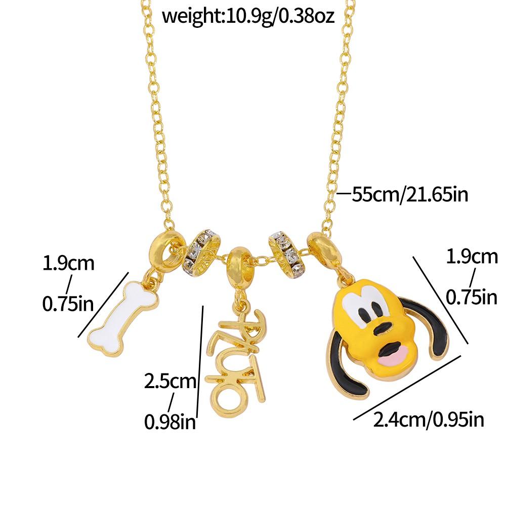 Pluto Anime Cartoon Dog Pendant Necklace Toy - Creative Funny Unisex Gift Jewelry for Men And Women