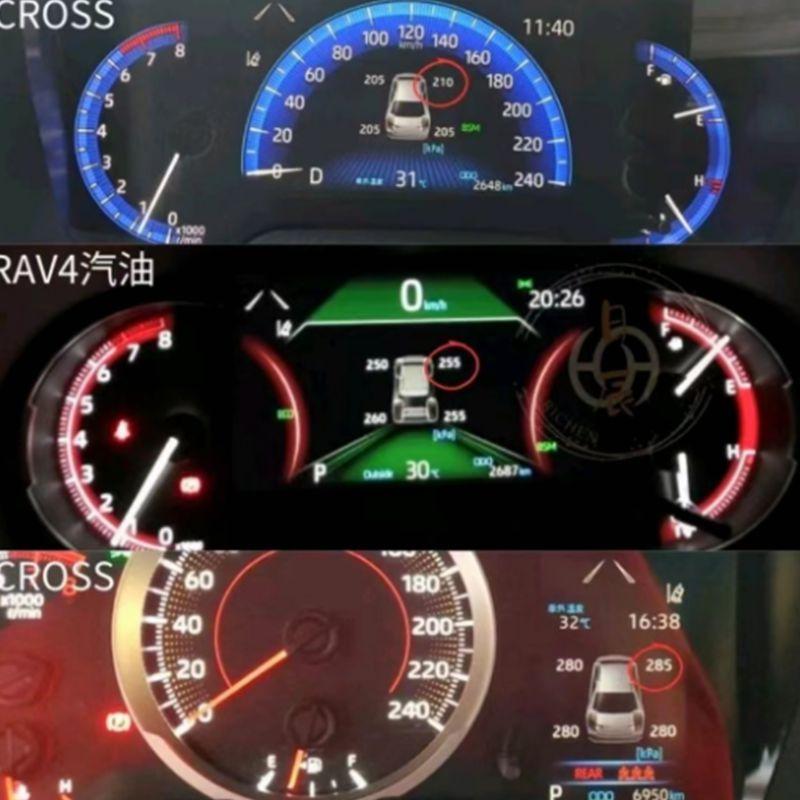 For Toyota Rav4 -2024 Xa50 Smart Car TPMS Tyre Pressure Monitoring System Digital LCD Dash Board Display Auto Security Alarm