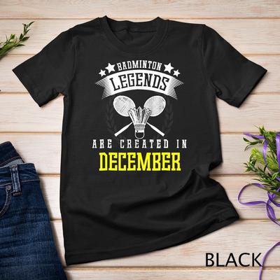 Lustige Badminton-Legenden werden im Dezember geschaffen Unisex-T-Shirt