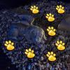 Paw Shaped Solar Garden Lights With Waterproof Led Outdoor Landscape Decor For Nighttime Illumination