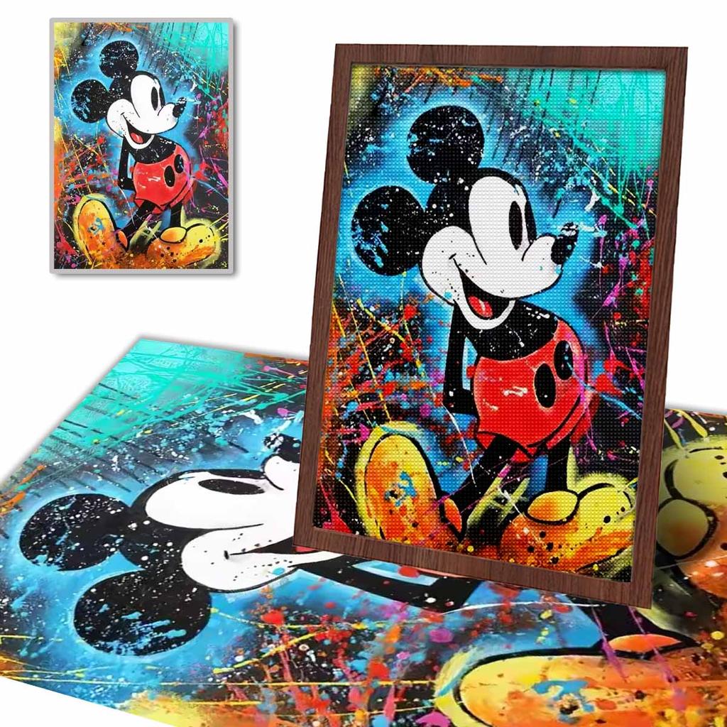 DIY Diamond Painting A Happy Mouse Cross Stitch Kit Mosaic Art Diamond Painting Full Circle Diamond Home Decoration